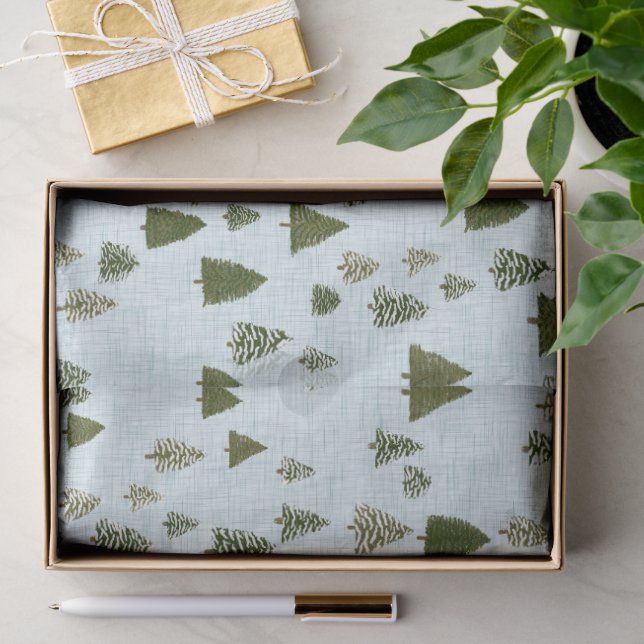 Papier Mousseline Dans les pins (Cadeau)
