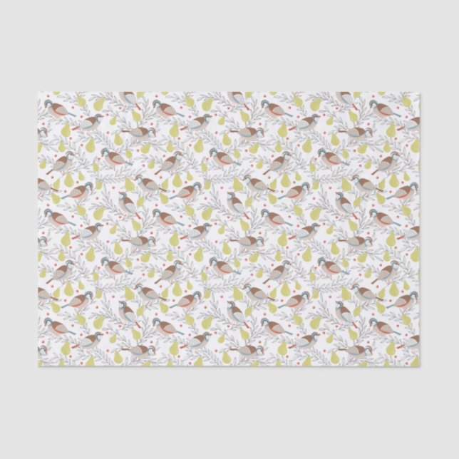 Papier Mousseline Dans un poirier (Recto)