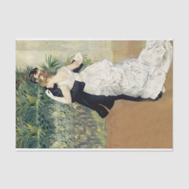 Papier Mousseline Danse à la ville, Auguste Renoir (1883) (Recto)