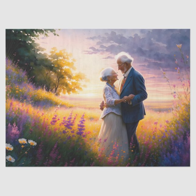 Papier Mousseline Danse avec mon âme soeur (Recto)