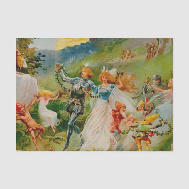Papier Mousseline “Danse de la fée” par ES Hardy (Recto)