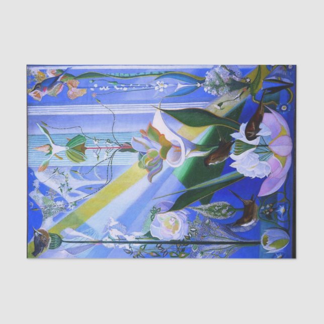 Papier Mousseline Danse du printemps par Joseph Stella (Recto)