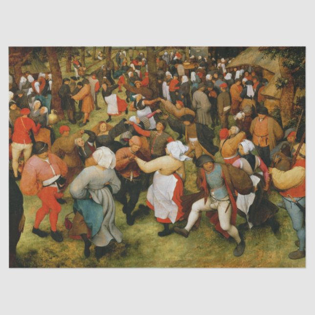 Papier Mousseline Danse Mariage de Bruegel l'Ancien (Recto)