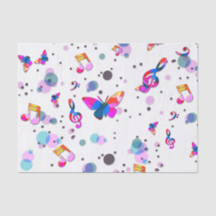 Papier Mousseline Danse Musique colorée