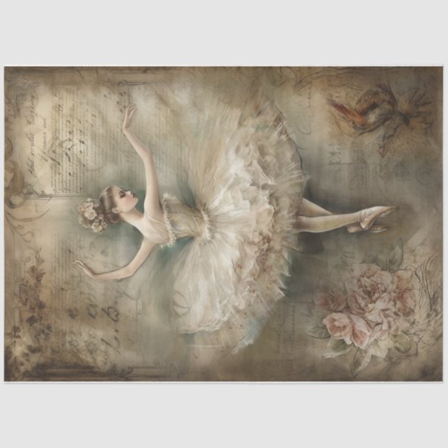 Papier Mousseline Danseur de Ballerina (Recto)