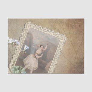 Papier Mousseline Danseur de ballet Ephemera vintage