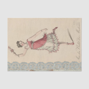 Papier Mousseline Danseur de ballet vintage