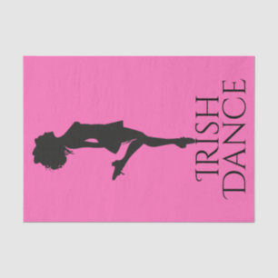Papier Mousseline Danseur irlandais Dur Chaussure rose et Black Danc