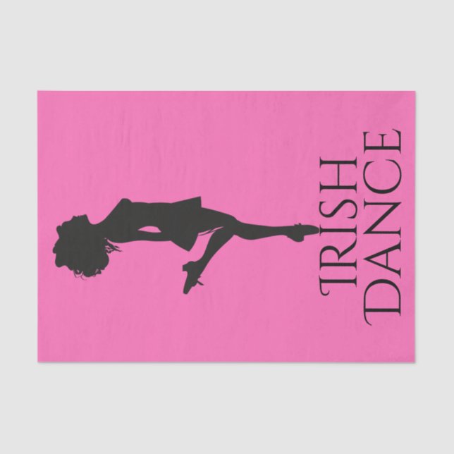 Papier Mousseline Danseur irlandais Dur Chaussure rose et Black Danc (Recto)