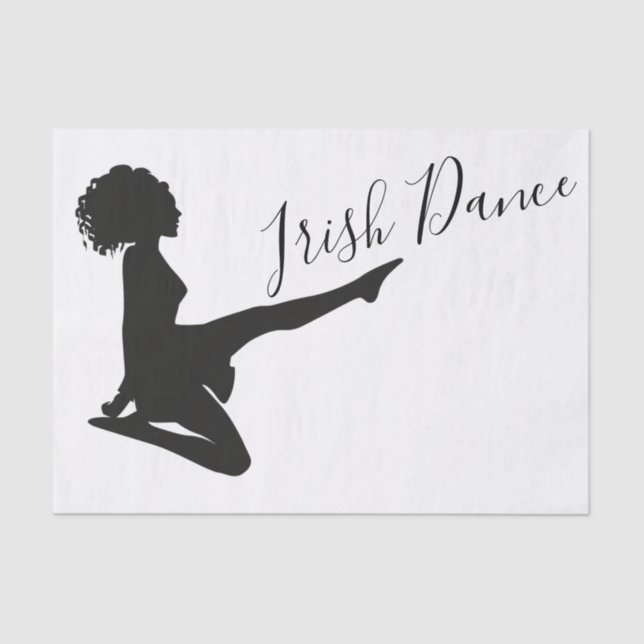 Papier Mousseline Danseur irlandais Soft Shoe Black White Dance (Recto)