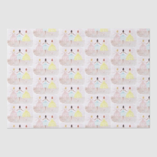 Papier Mousseline Danseurs de ballet de pointe (Recto)