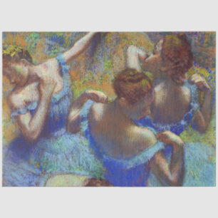 Papier Mousseline Danseurs en bleu, Edgar Degas