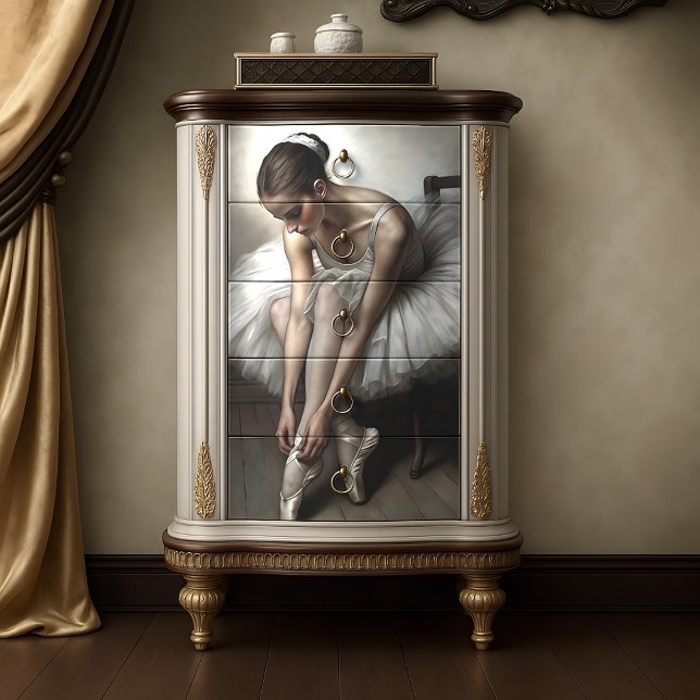 Papier Mousseline Danseuse de ballet posée Decoupage (Poised Ballerina Grace Decoupage Tissue Paper)