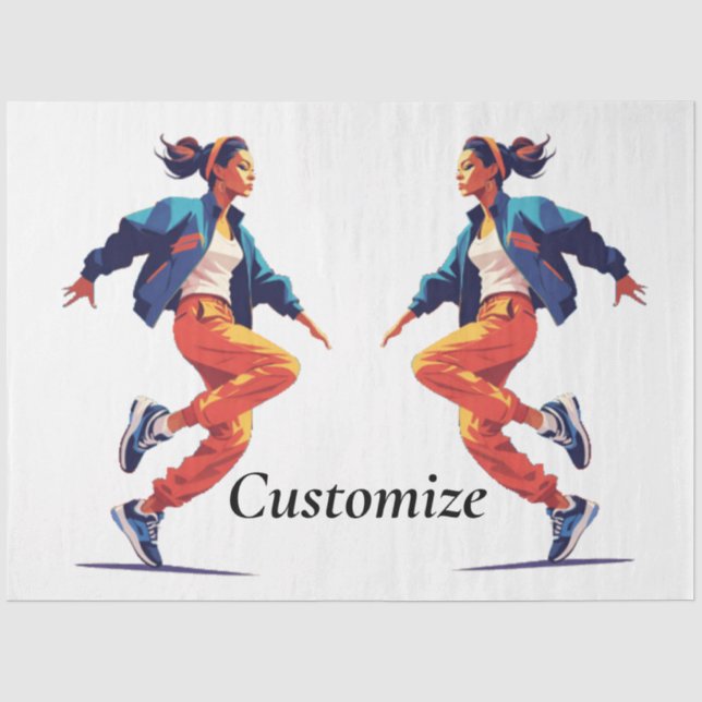 Papier Mousseline Danseuse Hip hop Thunder_Cove (Recto)