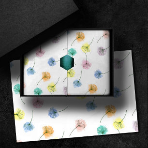 Papier Mousseline Dansons Motif floral aquarelle