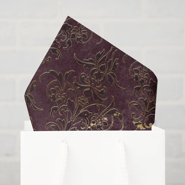 Papier Mousseline Dark Boudoir (Sac cadeau)