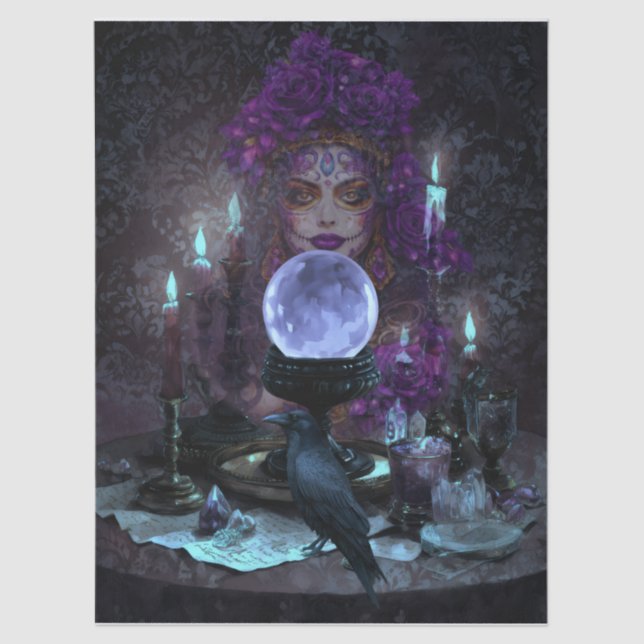 Papier Mousseline Dark Elegant Romantic Gothic Tarot Reader (Recto)