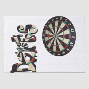 Papier Mousseline Darts Logo Et Dartboard,