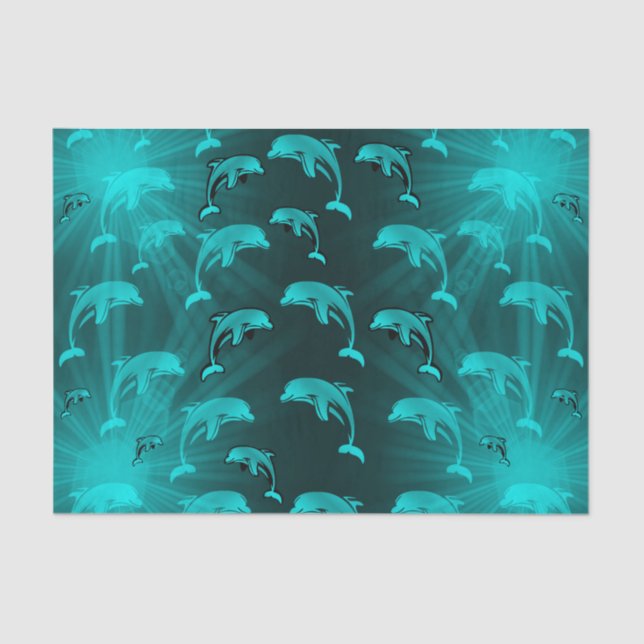 Papier Mousseline dauphin, poisson, nature, aquatique, design, belle (Recto)