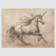 DaVinci Unicorn croquis