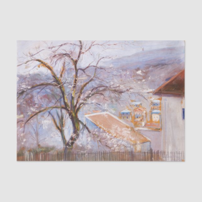 Papier Mousseline De la périphérie de Paris, Hugo Simberg (Recto)