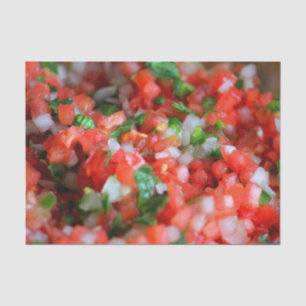 Papier Mousseline ~ de Salsa de ~ de Pico de Gallo