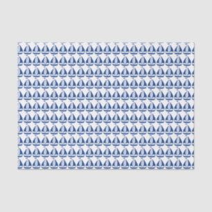 Papier Mousseline De très bon goût bleu nautique de voilier