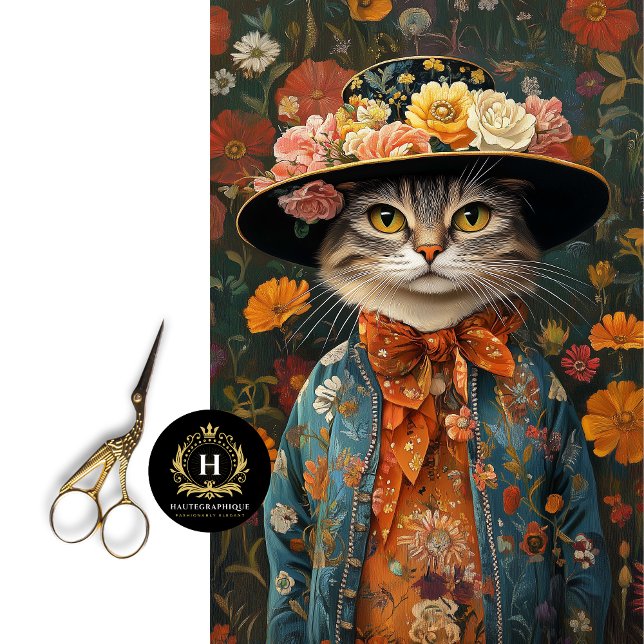 Papier Mousseline Décoration de chat bohème découpage (Créateur téléchargé)