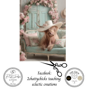 Papier Mousseline Décoration fantaisiste Highland Shabby Chic pour p