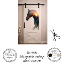 Décoration murale de cheval rustique avec double e