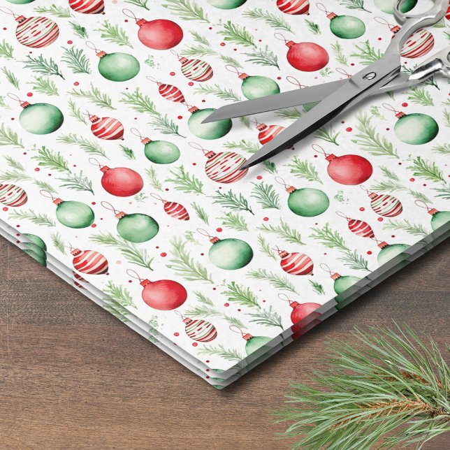 Papier Mousseline Décorations de Noël (Festive Holiday Greenery Ornaments Christmas Tissue Paper)