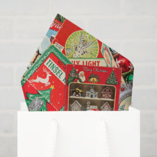 Papier Mousseline Décorations de Noël Rétro Vintage II