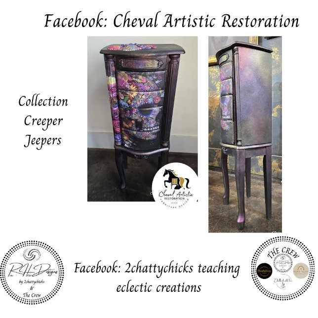 Papier Mousseline Decoupag3 Skull Bright Flowers Mixed Media (Créateur téléchargé)