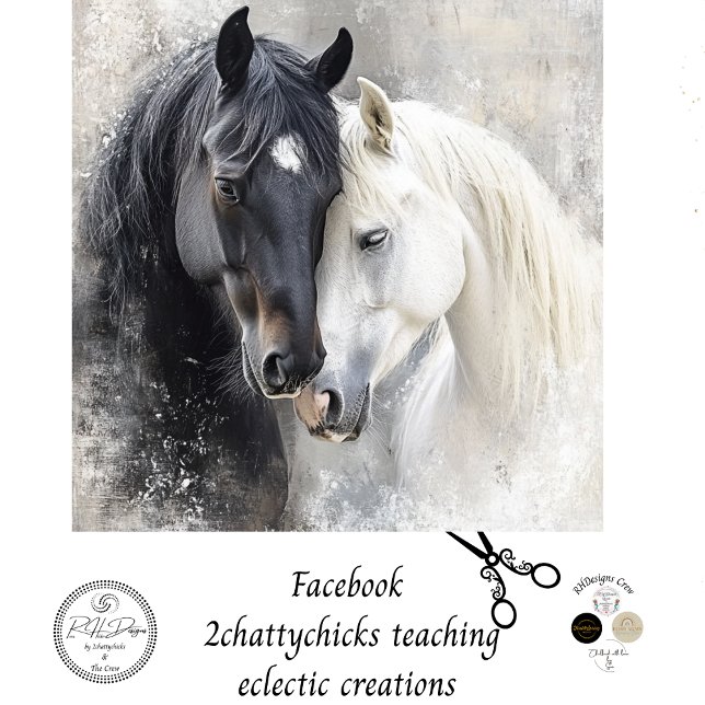 Papier Mousseline Découpage Abstrait blanc noir blanc chevalet (Créateur téléchargé)