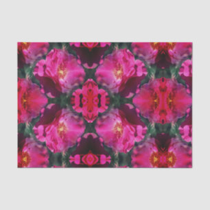 Papier Mousseline Découpage Abstraite Fleur rose