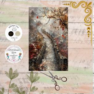 Papier Mousseline Découpage Ancienne Grande Muraille de Chine 