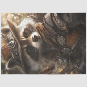 Papier Mousseline Découpage Anthropomorphique Raccoon Robyn Hood
