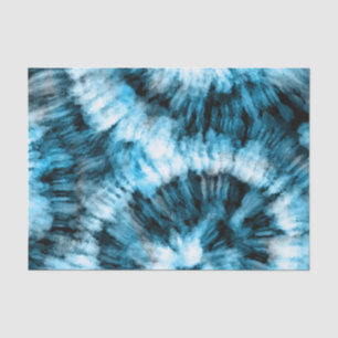 Papier Mousseline Découpage Aquarelle Bleu Marine Tie Dye