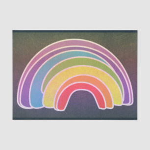 Papier Mousseline Découpage Arc en ciel foncé