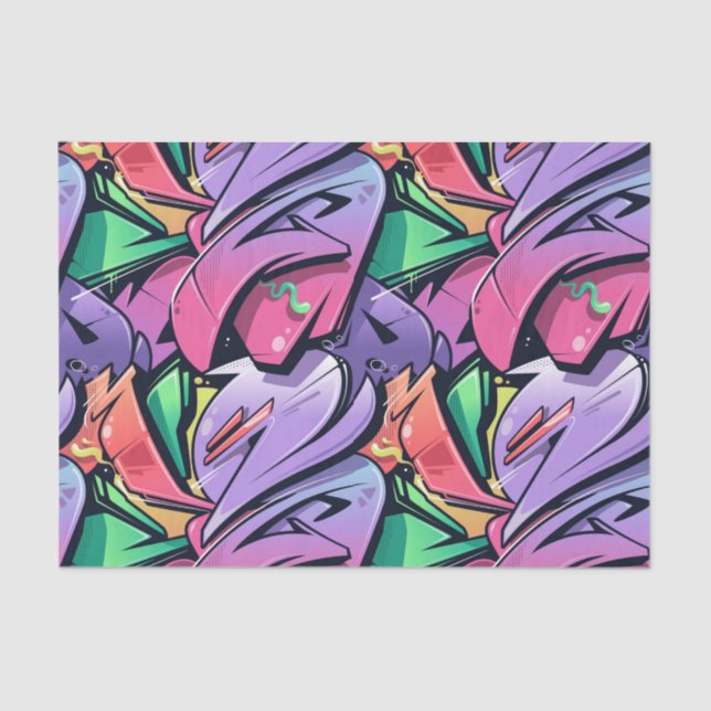 Papier Mousseline Découpage Art Abstrait (Recto)