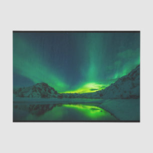 Papier Mousseline Découpage aurora boréale aurora feux