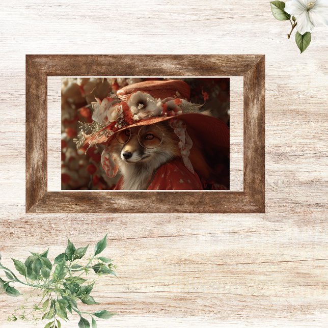 Papier Mousseline Decoupage Autumn Fox Rustic Southern Charm  (Créateur téléchargé)