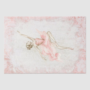 Papier Mousseline Découpage Ballerina Watercolor