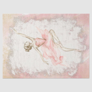 Papier Mousseline Découpage Ballerina Watercolor