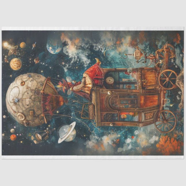 Papier Mousseline Découpage Balloirs Whimsical Hot Air (Recto)