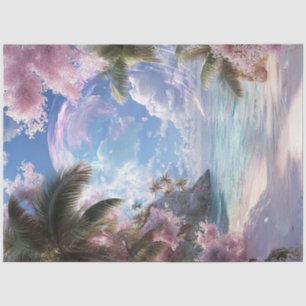 Papier Mousseline Découpage Beach Paradise Imaginaire Hot Day of Sum
