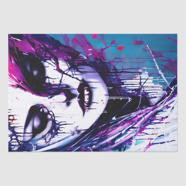 Papier Mousseline Découpage beauté aquarelle (Recto)