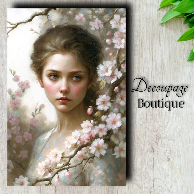 Papier Mousseline Découpage Beauté Florale (Blossom Beauty Decoupage Tissue Paper)