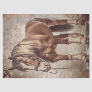Papier Mousseline Découpage belge du cheval