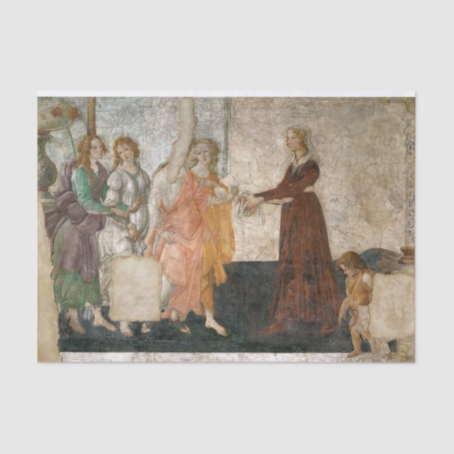 Papier Mousseline Découpage Botecelli (Recto)